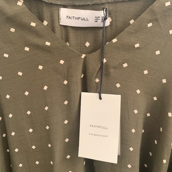 FAITHFULL THE BRAND Stefano Print Neroli Dress NWT - Picture 4 of 5